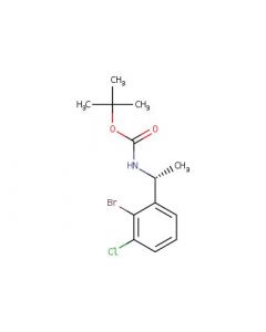 Astatech (R)-TERT-BUTYL (1-(2-BROMO-3-CHLOROPHENYL)ETHYL)CARBAMATE; 5G; Purity 95%; MDL-MFCD32660267